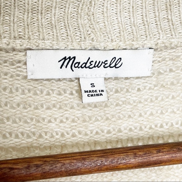 Madewell Seabank Open Front Cardigan Sweater Tan Small - Picture 11 of 14